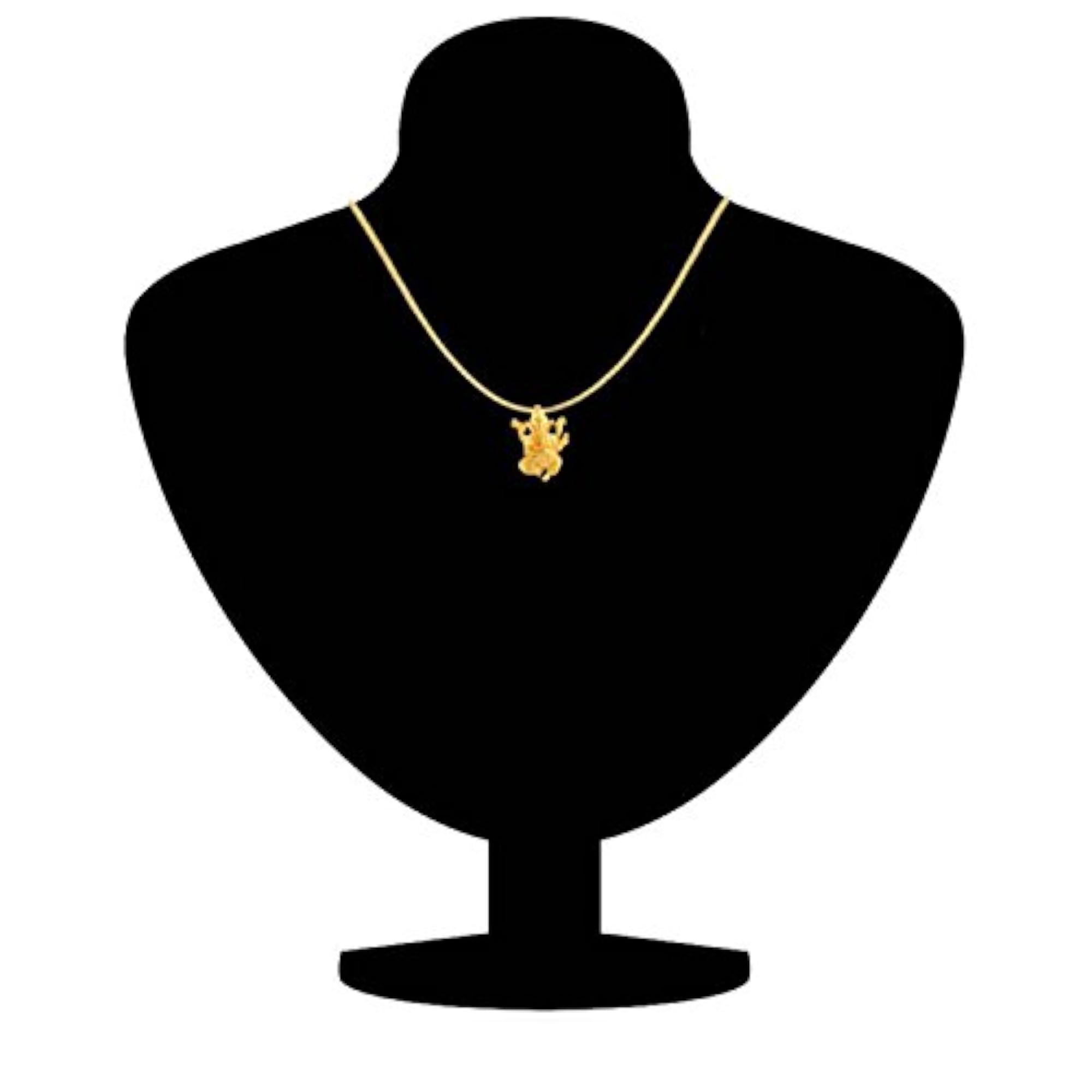 Plated Vighna Ganesh ji Pendant with CZ